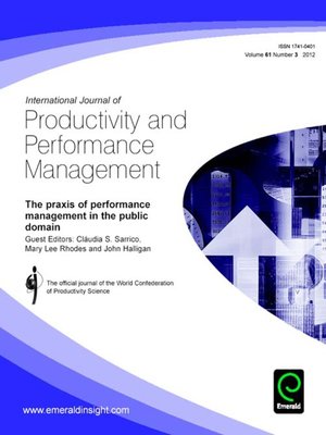 cover image of International Journal of Productivity and Performance Management, Volume 61, Issue 3